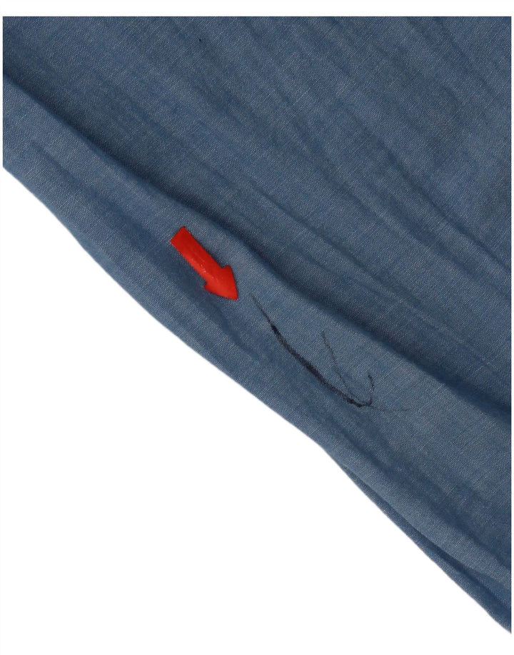 Lee Herrenhemd XL, blaue Baumwolle