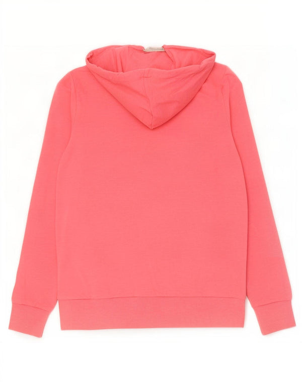 Marks & Spencer Damen-Kapuzenpullover mit Reißverschluss, UK 12, mittelrosa, Baumwolle