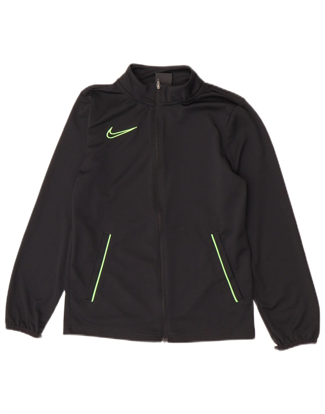 Nike Jungen-Trainingsanzug-Top-Jacke, 10–11 Jahre, mittelgroßes schwarzes Polyester