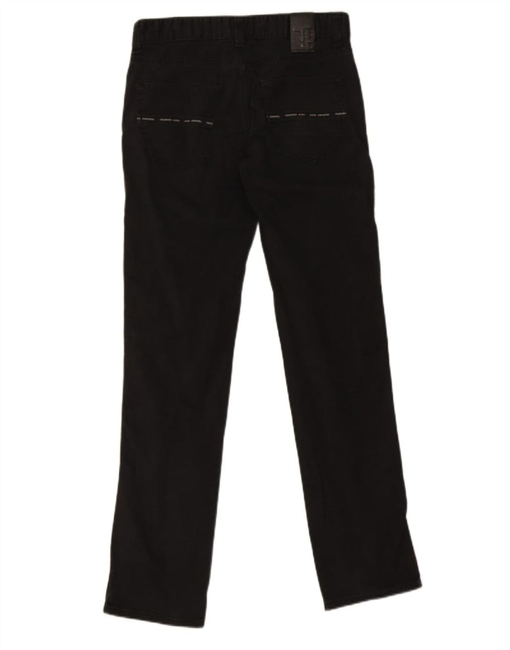 Trussardi Herren Straight Jeans W31 L31 Schwarze Baumwolle