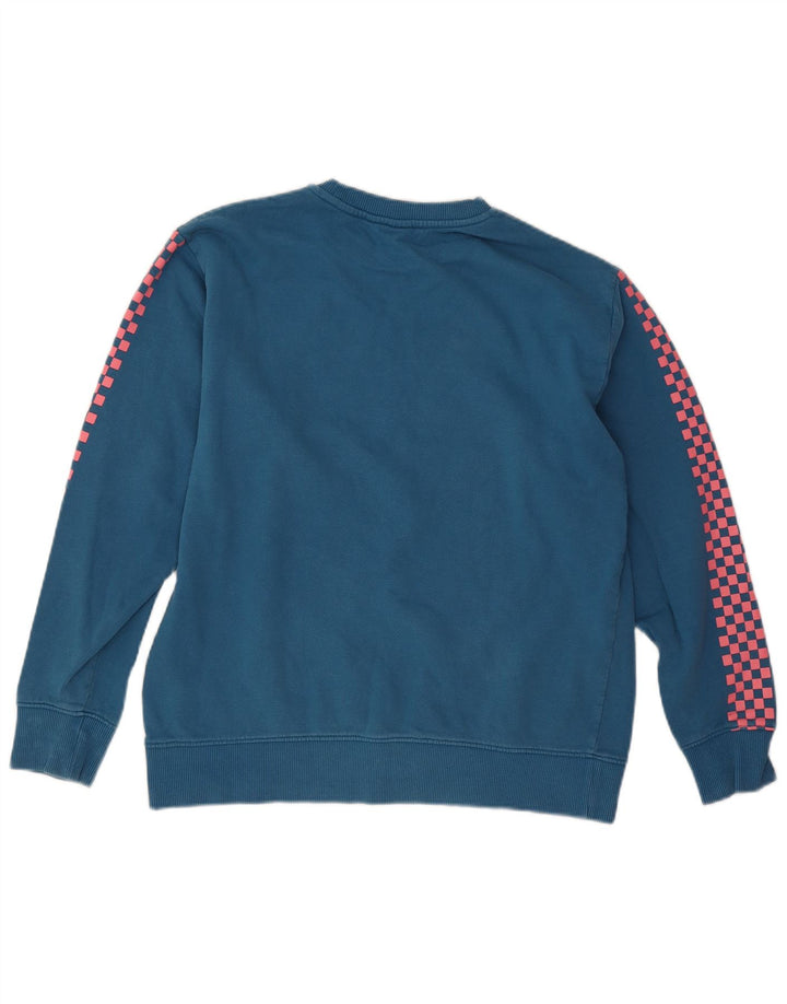 Vans Herren Grafik-Sweatshirt-Pullover aus mittelblauer Baumwolle