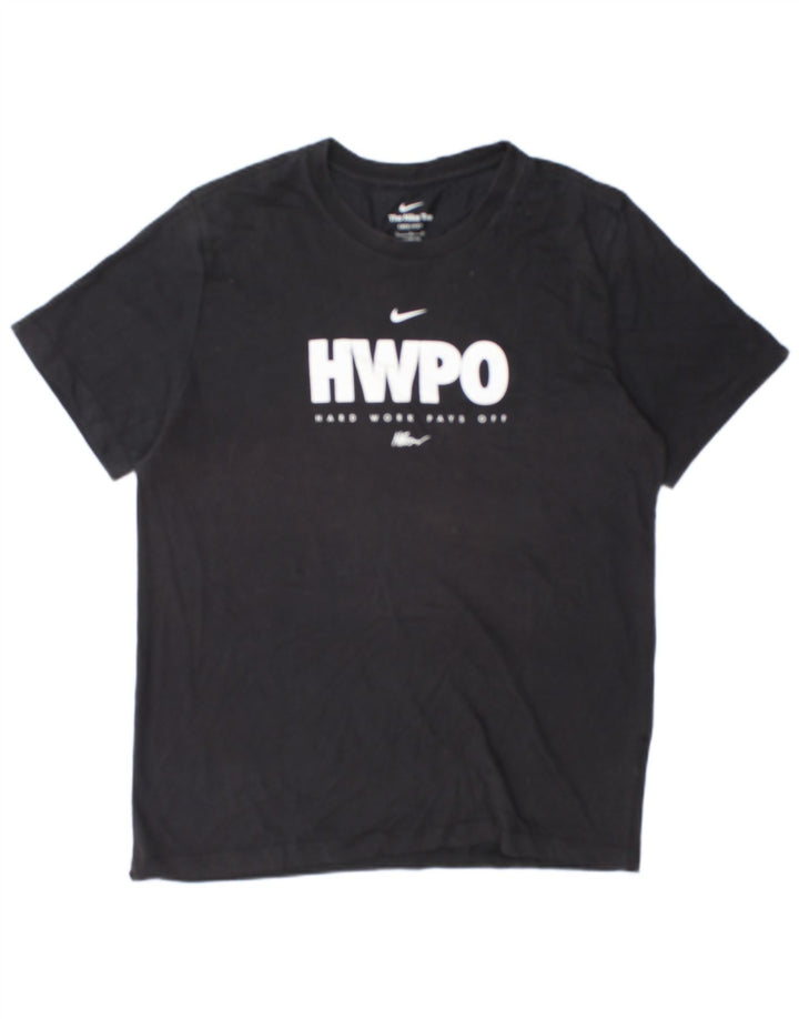 Nike Herren Dri Fit Graphic T-Shirt Top Large Schwarz