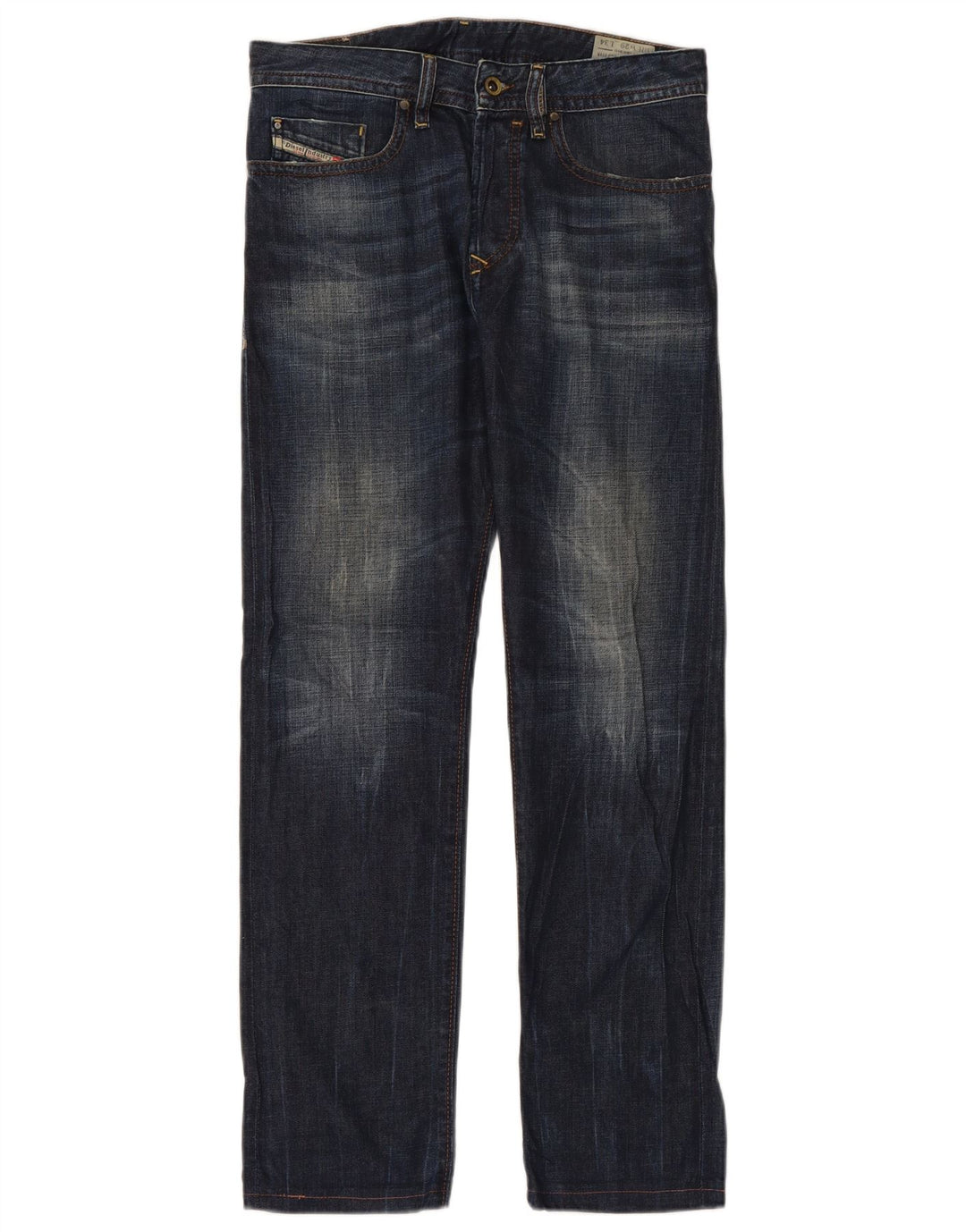 DIESEL Herren Buster Regular Slim Tapered Jeans W29 L30 Marineblaue Baumwolle