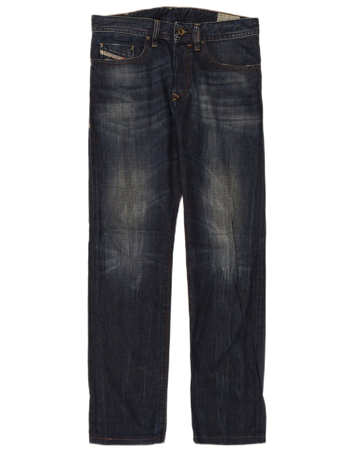 DIESEL Herren Buster Regular Slim Tapered Jeans W29 L30 Marineblaue Baumwolle