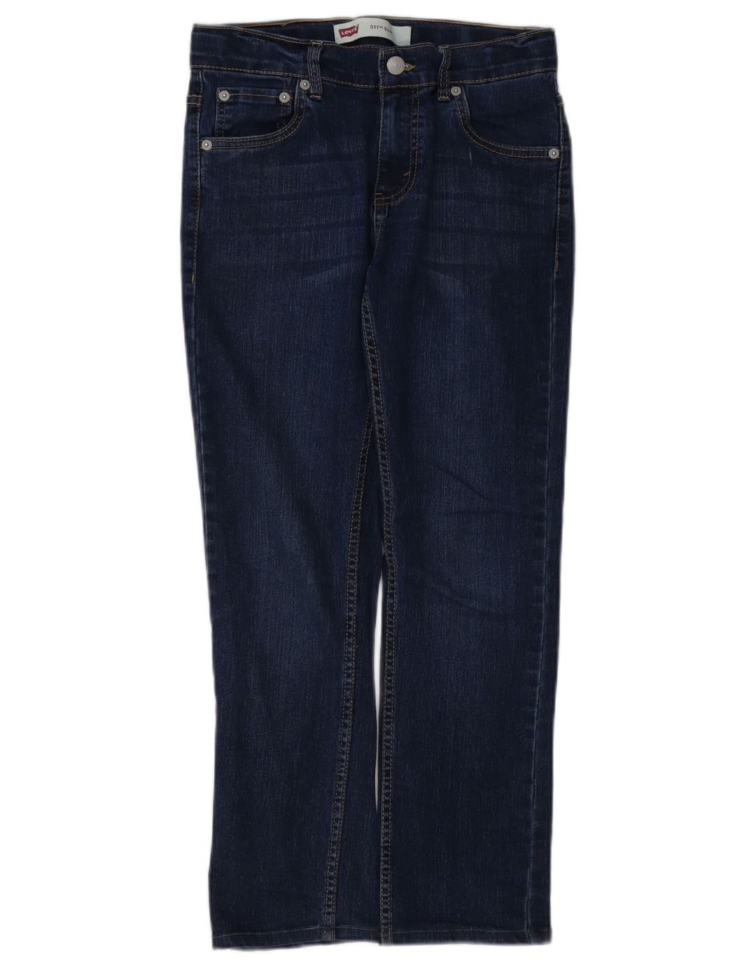 Levi's Jungen 511 Slim Jeans 13–14 Jahre W24 L25 Marineblaue Baumwolle