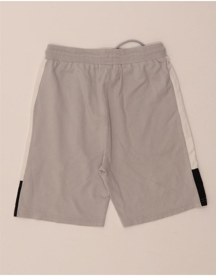 FILA Sportshorts für Jungen, 13–14 Jahre, graue Colourblock-Baumwolle