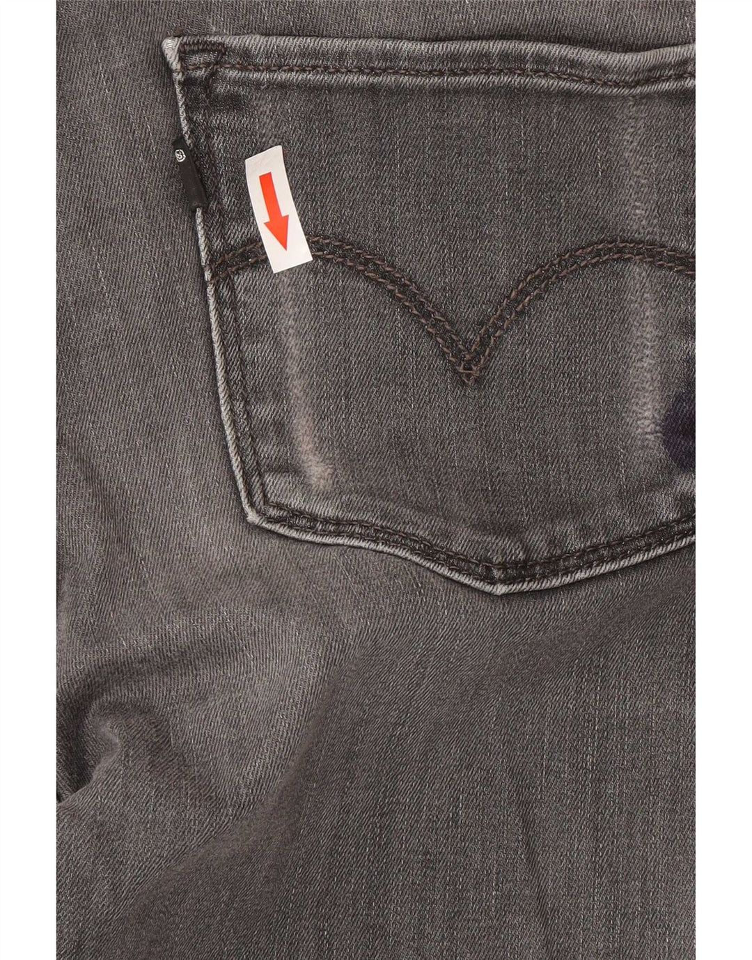 Levi's Damen Skinny Jeans W26 L34 Graue Baumwolle