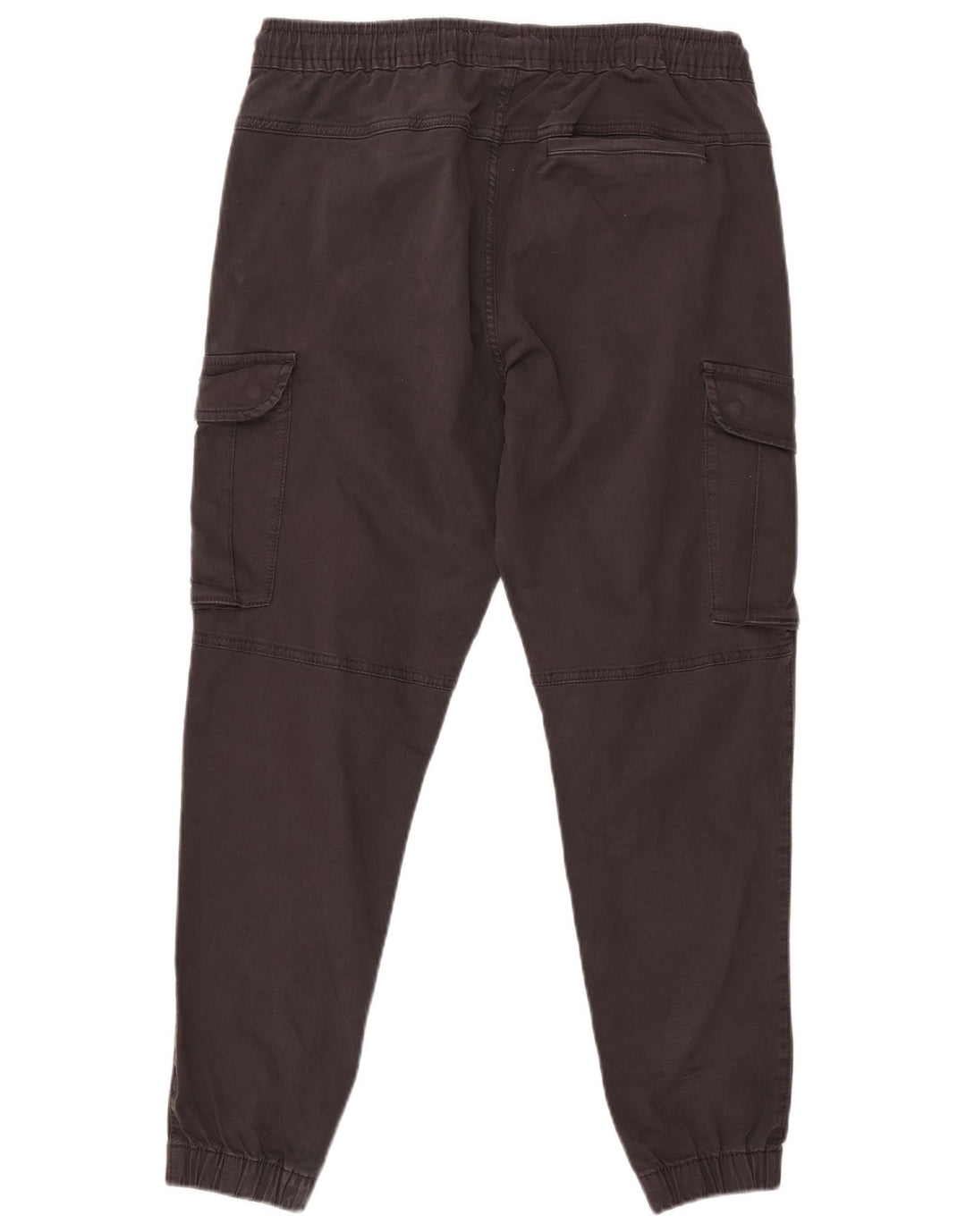 Zara Herren Jogger Cargo Hose EU 42 Large W32 L28 Schwarze Baumwolle