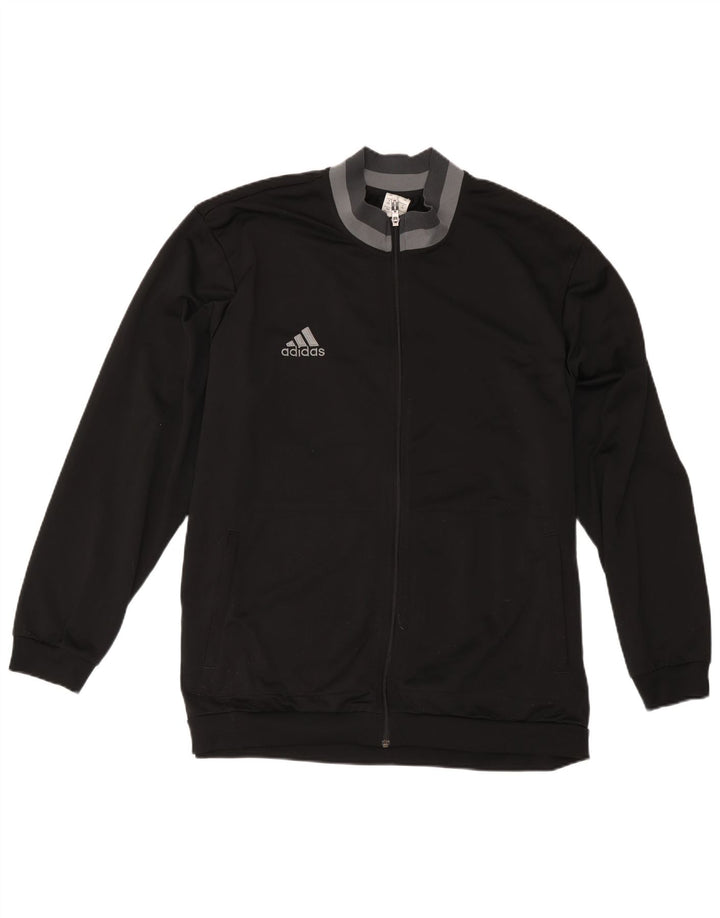 Adidas Herren Trainingsanzug Top Jacke 2XL Schwarz Colourblock Polyester