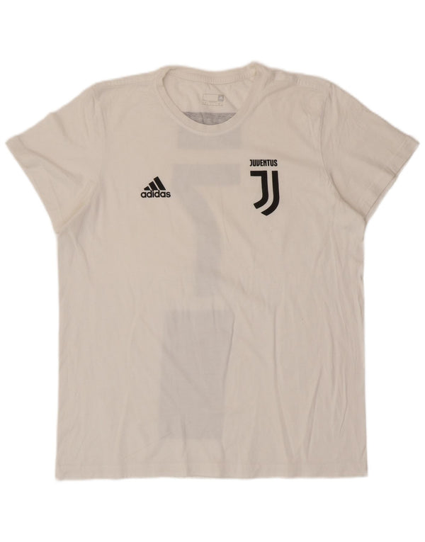 ADIDAS Herren Juventus Graphic T-Shirt Top Large Off White