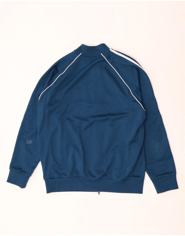 Adidas Herren Retro Trainingsanzug Top Jacke XL Blau Polyester Sport
