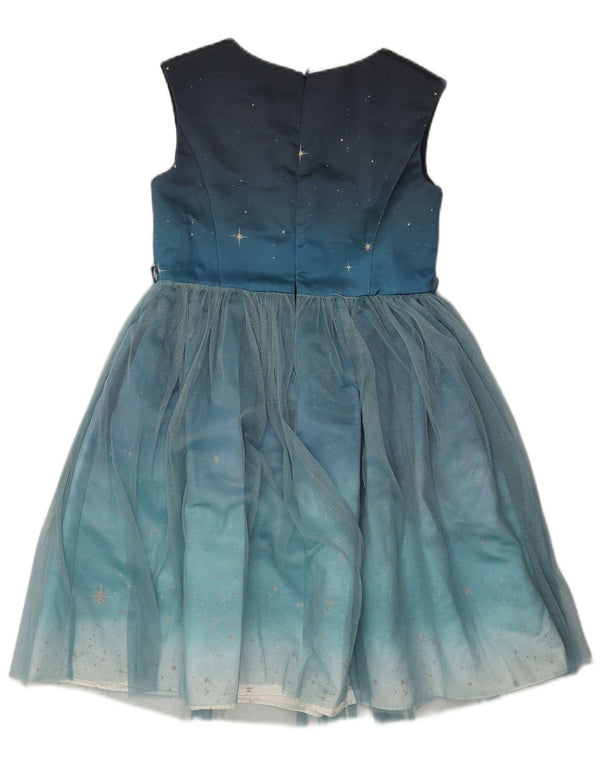 MONSOON Tutu-Kleid für Mädchen, 10–11 Jahre, blau gepunktetes Polyester