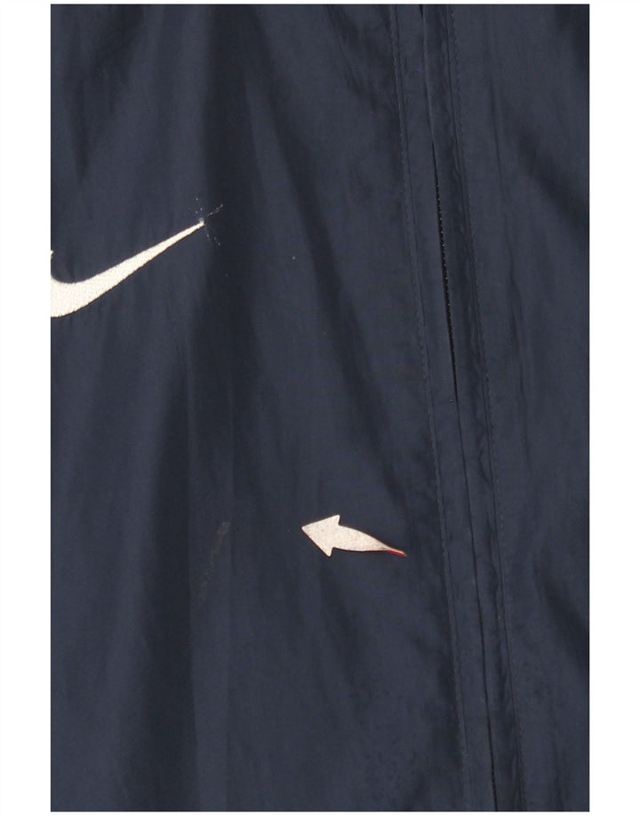 NIKE Storm-Fit Regenjacke für Mädchen, 12–13 Jahre, Größe L, Marineblau, Farbblock