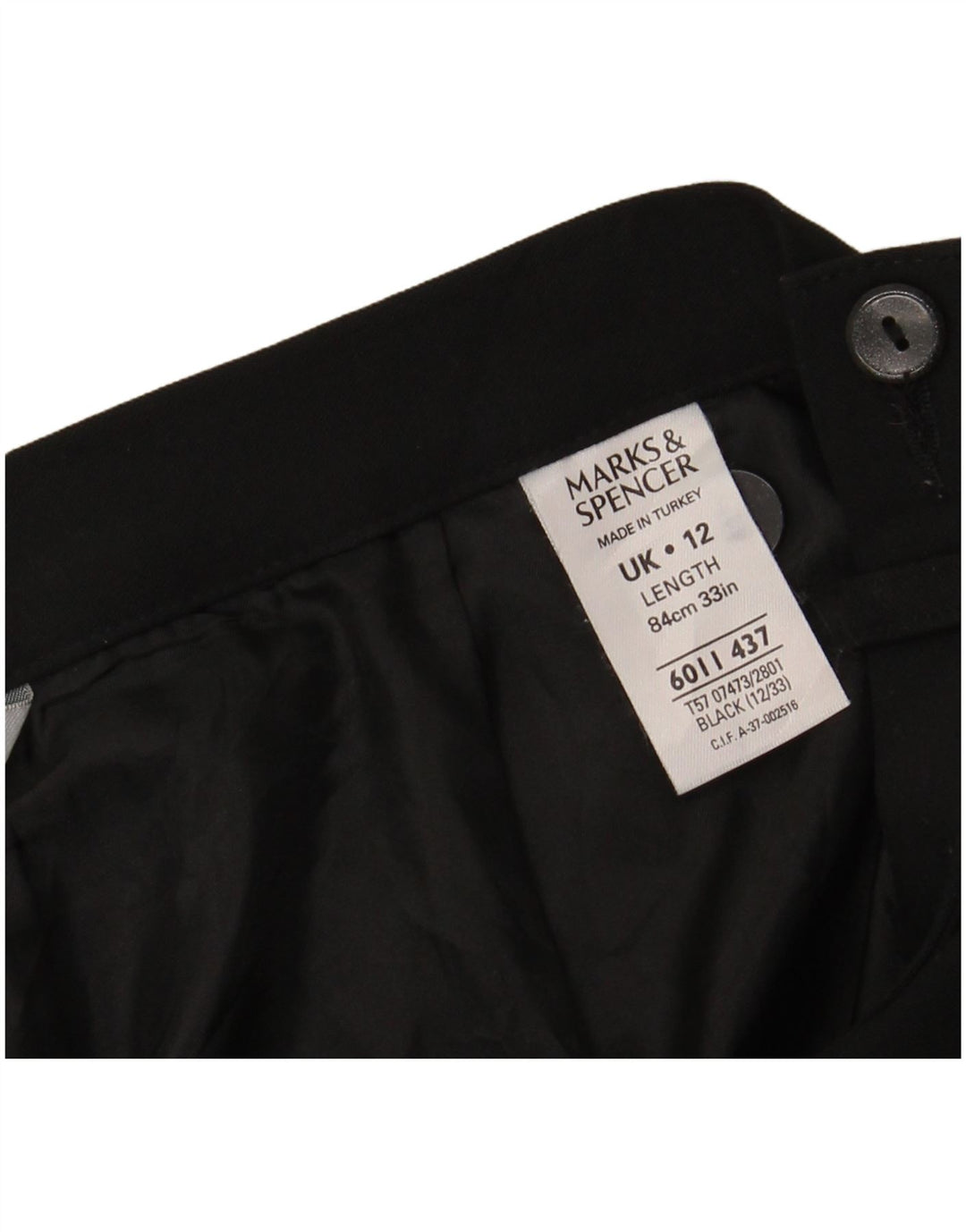 Marks & Spencer Damen Maxirock UK 12 Medium W28 Schwarz Polyester