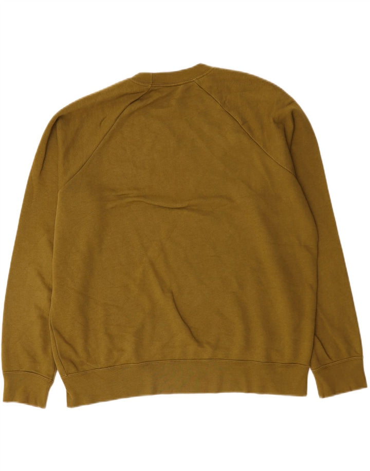 Nike Herren-Sweatshirt-Pullover, große Khaki-Baumwolle