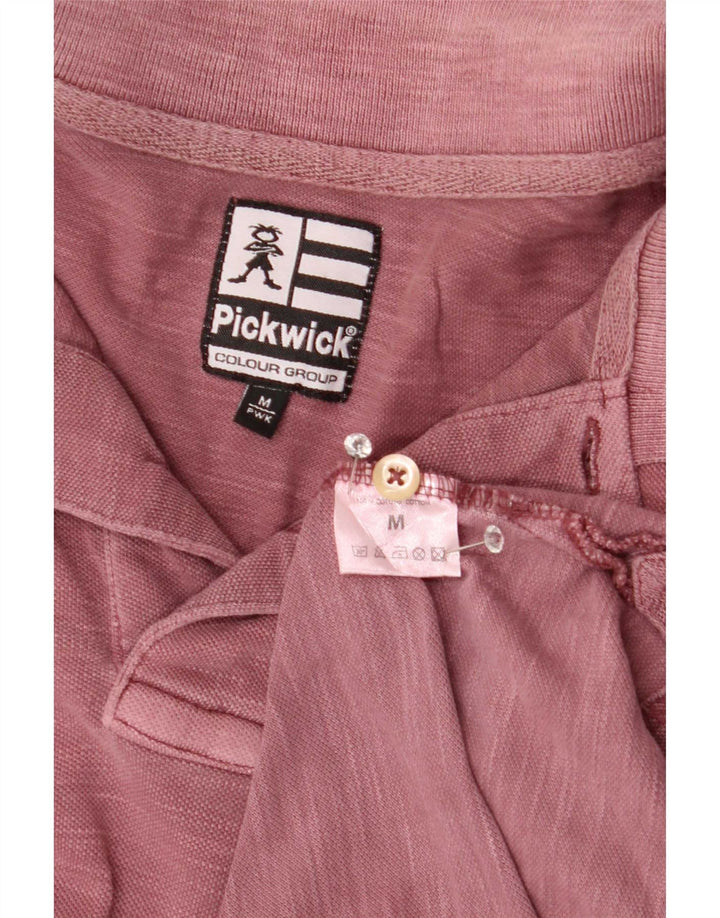 Pickwick Herren-Poloshirt aus mittelrosa Baumwolle