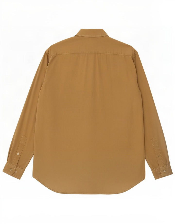 Marlboro Classics Herrenhemd XL Beige Baumwolle