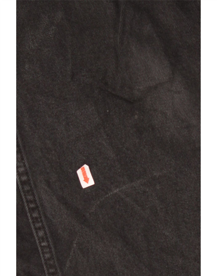 ALL SAINTS Herren Sid Straight Jeans W32 L26 Schwarze Baumwolle