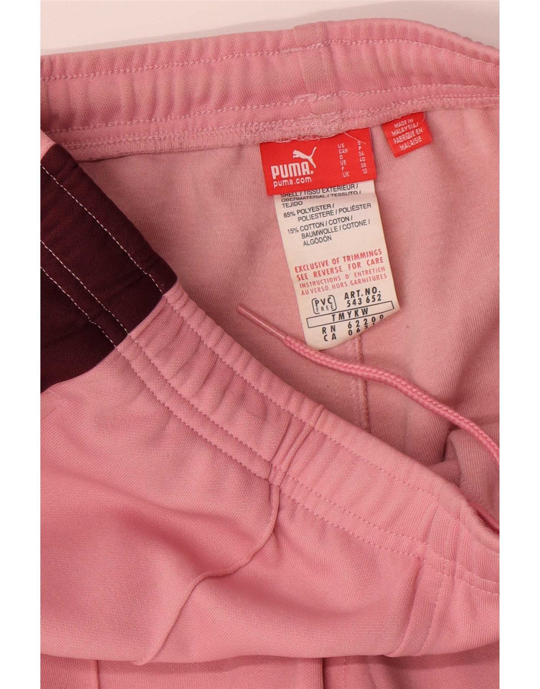 Puma Damen-Trainingshose, UK 10, Größe S, rosa, Colourblock-Polyester