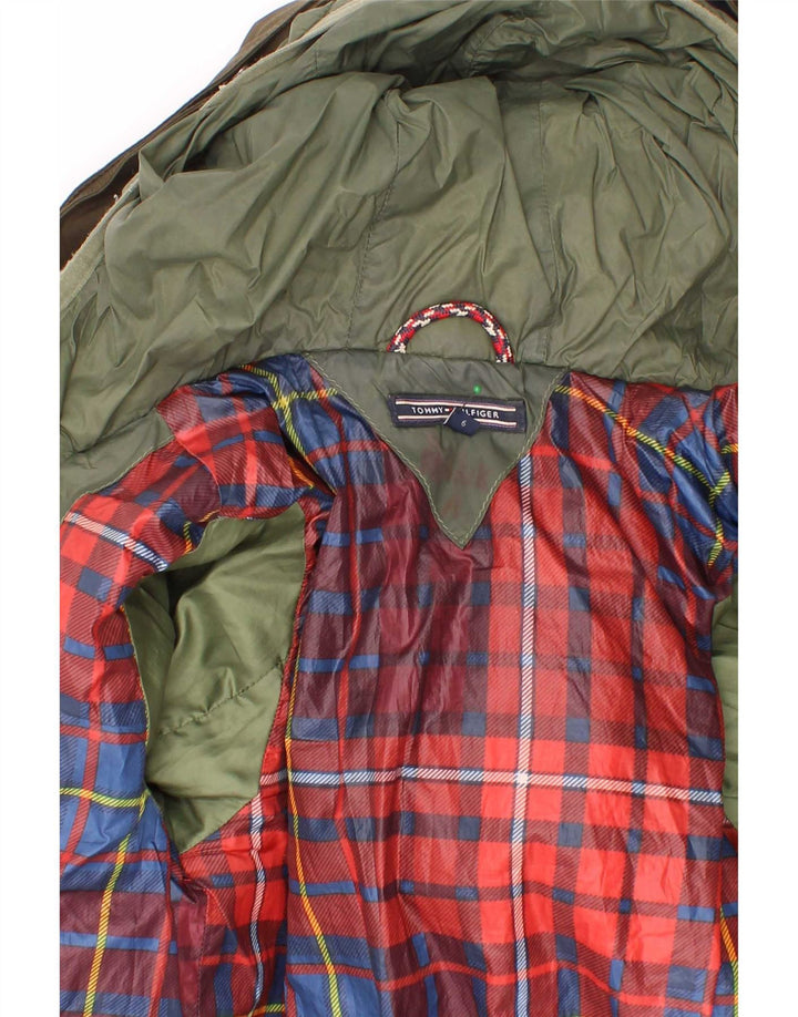 Tommy Hilfiger Jungen-Parka mit Kapuze, 5–6 Jahre, Khaki, Polyester