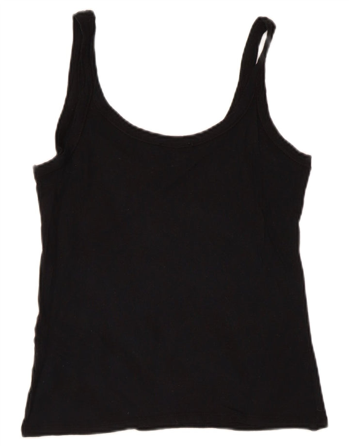 Max & Co. Damen Cami Top UK 12 Mittelschwarze Viskose