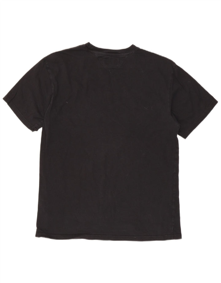 Tommy Hilfiger Herren-T-Shirt mit Grafik, mittelgroß, Schwarz