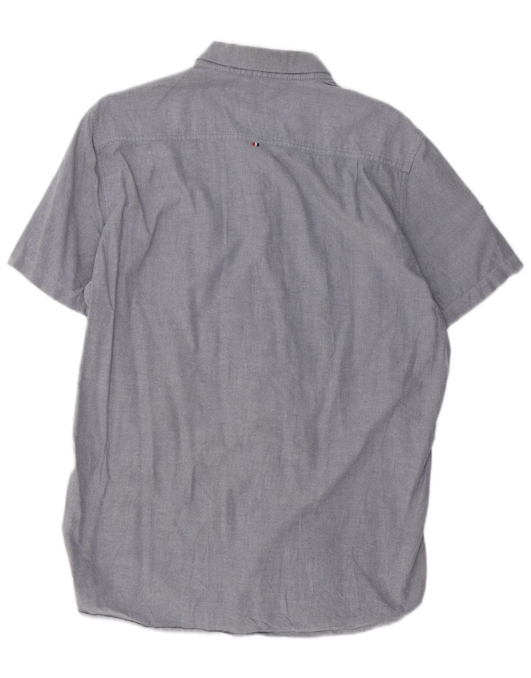 SUPERDRY Herren Kurzarmhemd XL Blau Baumwolle