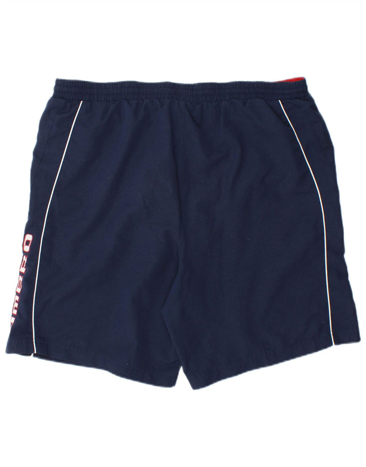 Umbro Herren-Badeshorts mit Grafik, groß, marineblaues Polyester