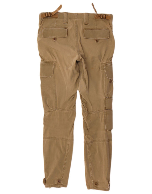 Ralph Lauren Womens Slim Cargo Trousers US 6 Medium W29 L28 Khaki Cotton