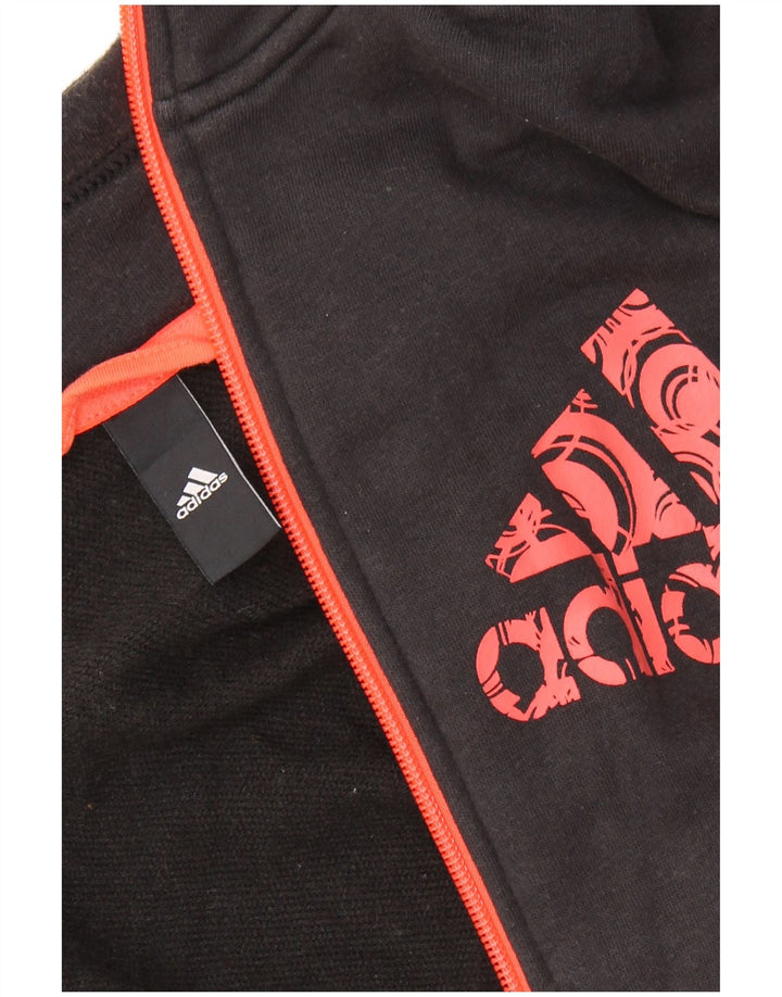 ADIDAS Damen Graphic Trainingsanzug Top Jacke UK 16 Large Grau