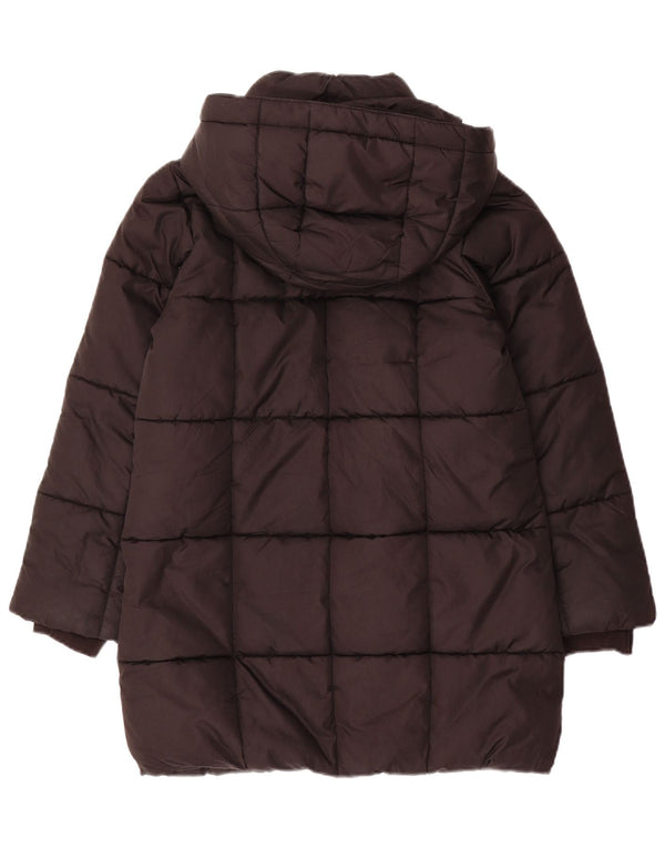 Gap Girls Adler Wattierter Mantel mit Kapuze, 10–11 Jahre, Größe L, Schwarz, Polyester