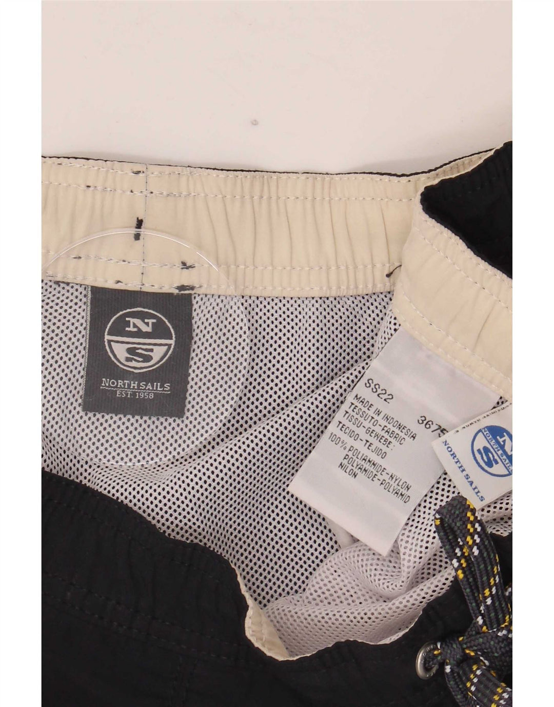 North Sails Herren-Badeshorts mit Grafik, groß, marineblau, Polyamid