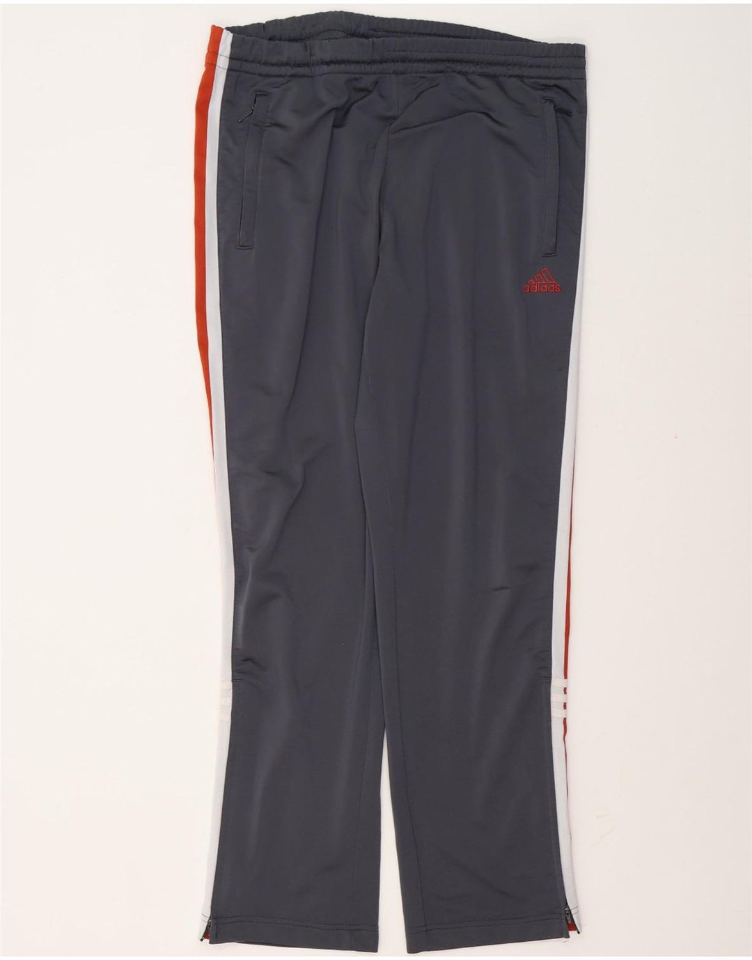 Adidas Herren-Trainingshose UK 38/40 Mittelgraues Colourblock-Polyester