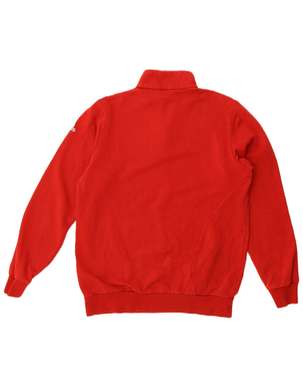 Adidas Jungen AC Milan Sweatshirt mit Reißverschluss, 15–16 Jahre, rote Baumwolle