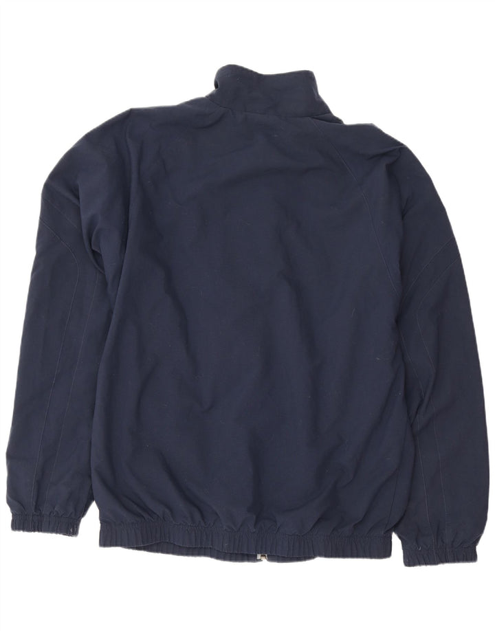 Nike Herren-Trainingsanzug-Oberteiljacke UK 38/40 Mittelmarineblaues Polyester