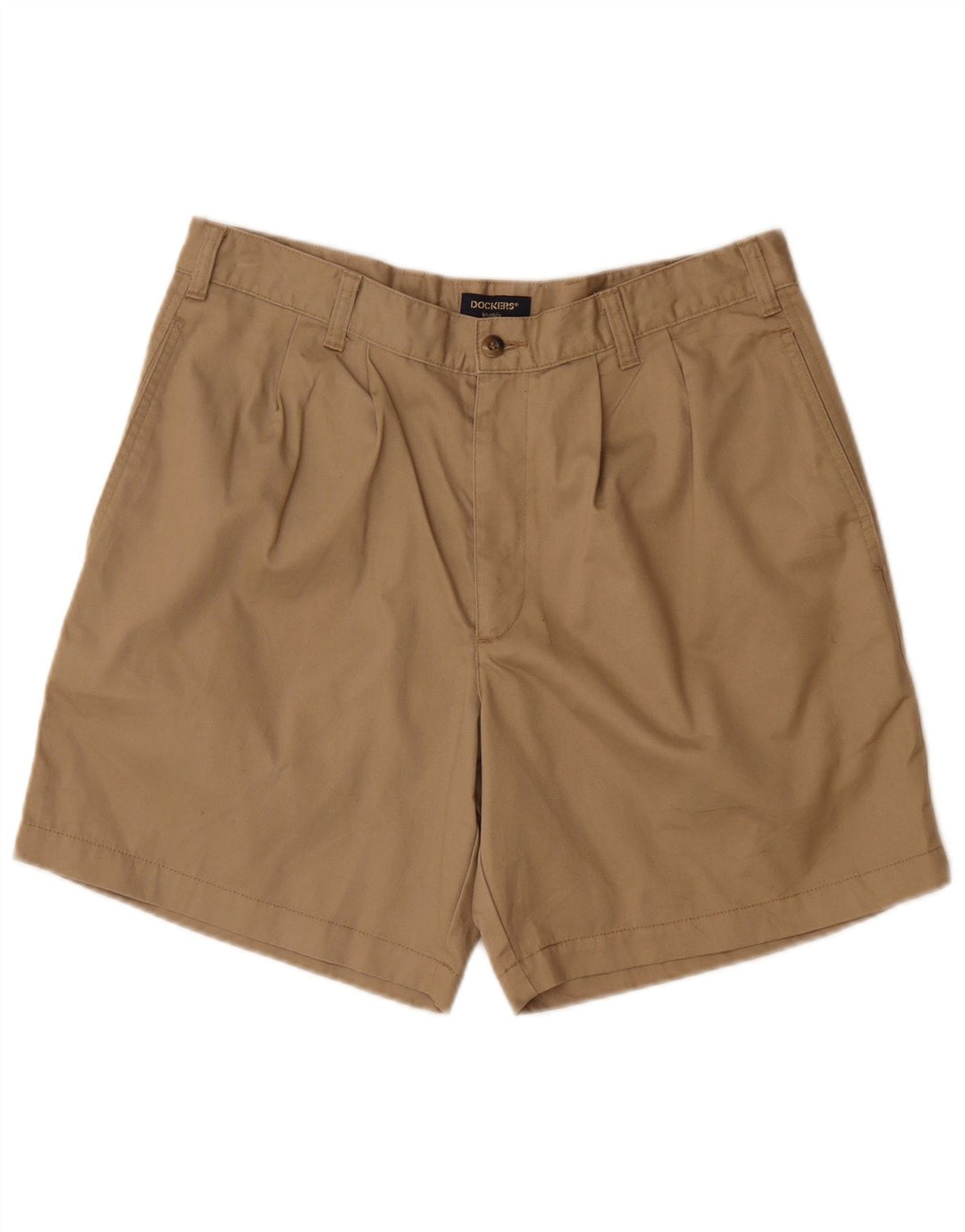 DOCKERS Herren Pegged Chino Shorts W34 Large Beige Baumwolle