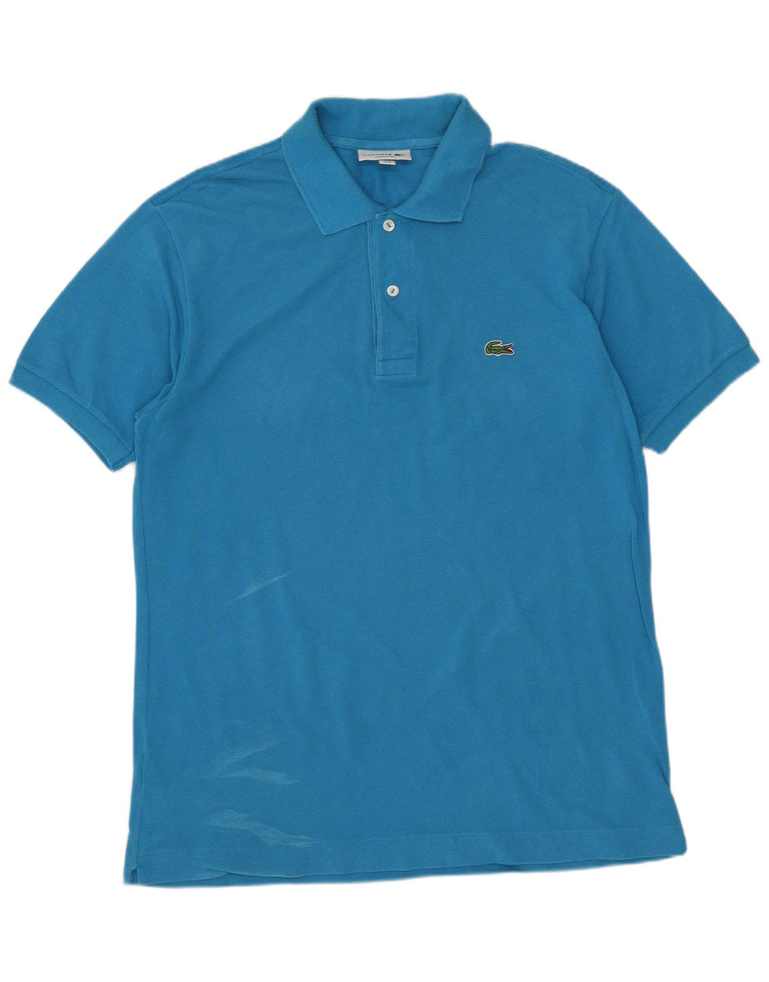 LACOSTE Herren-Poloshirt mit klassischer Passform, Größe 4, mittelblaue Baumwolle