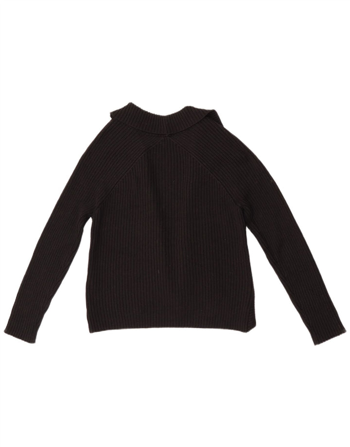 Marks & Spencer Offener Bolero-Pullover für Damen, UK 12, Mittelschwarz, Acryl
