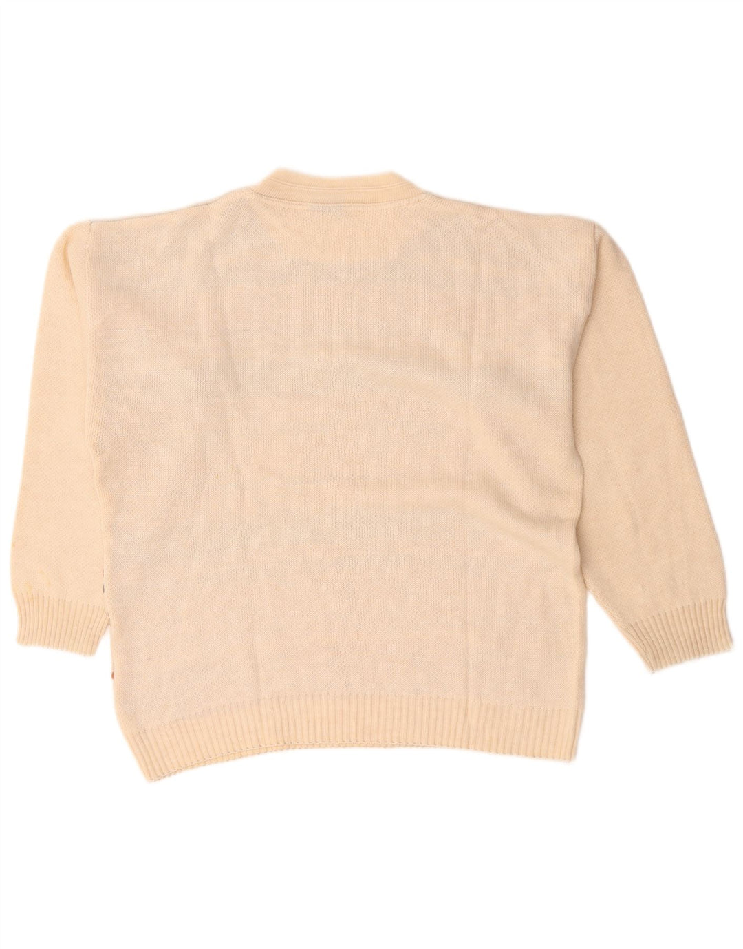 Bernardi Herren-Pullover mit Rundhalsausschnitt, XL, cremefarben gestreift