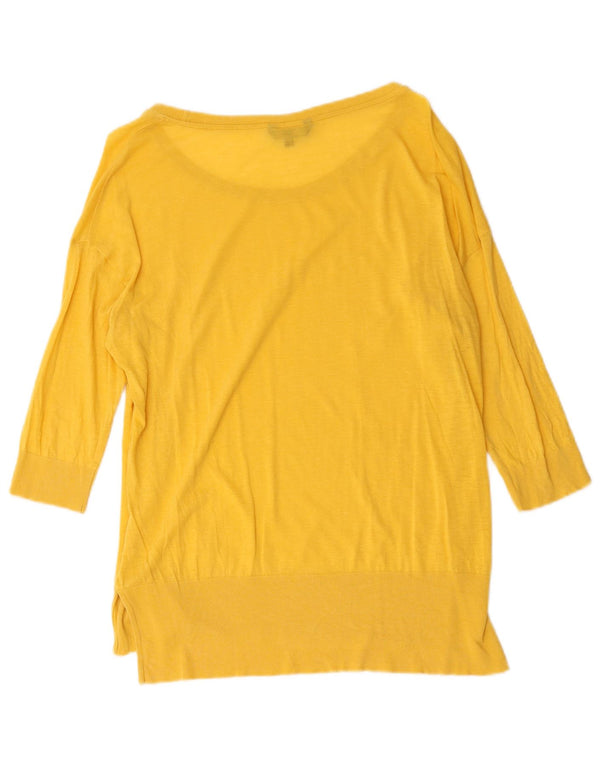 Massimo Dutti Damen Top 3/4 Ärmel UK 18 XL Gelb