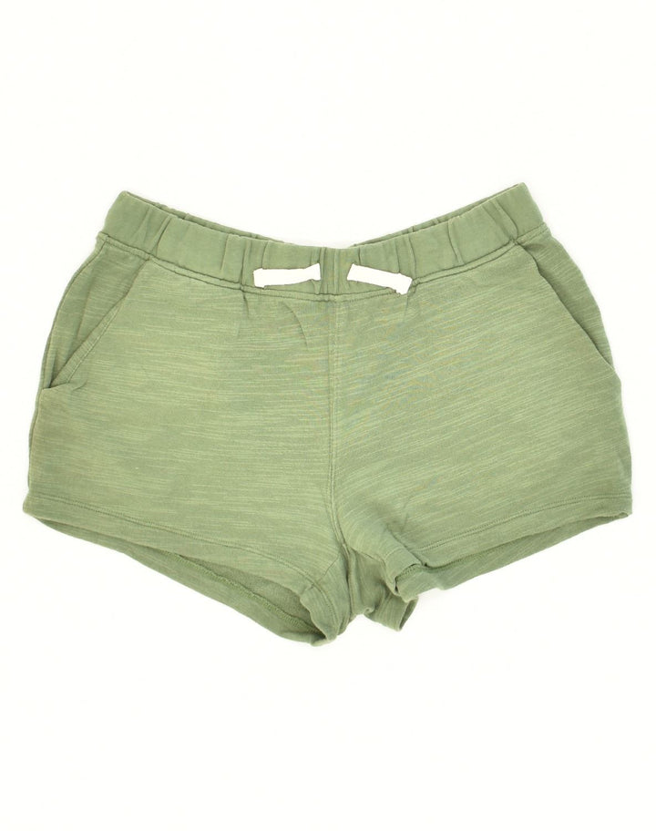 J. CREW Womens Sport Shorts Small Green Cotton | Vintage J. Crew | Thrift | Second-Hand J. Crew | Used Clothing | Messina Hembry 