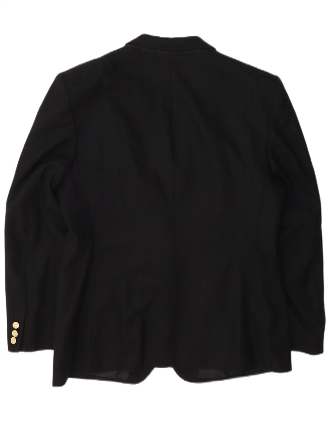 Burberrys Damen-Blazer mit 2 Knöpfen, reguläre Passform, UK 14, mittelschwarze Wolle