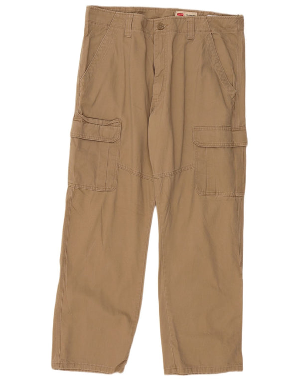 Wrangler Herren-Cargohose mit entspannter Passform, W36, L30, beige Baumwolle