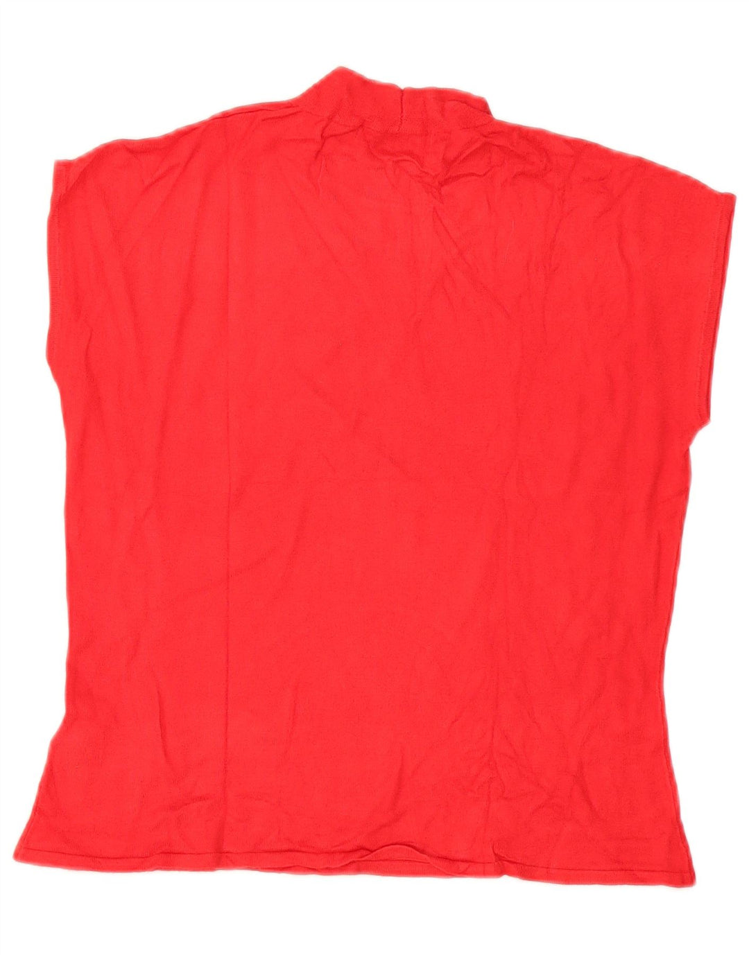 Marks & Spencer Damen Weste Tank Top UK 14 Große rote Viskose