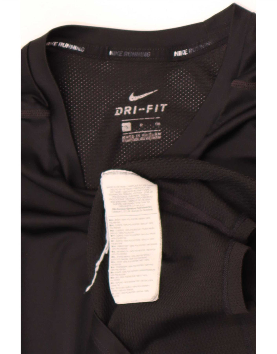 Nike Herren Dri Fit T-Shirt Top Small Schwarz Polyester