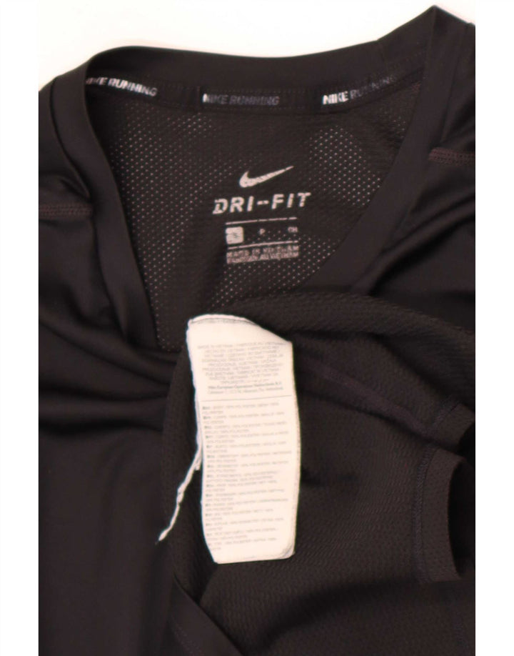 Nike Herren Dri Fit T-Shirt Top Small Schwarz Polyester
