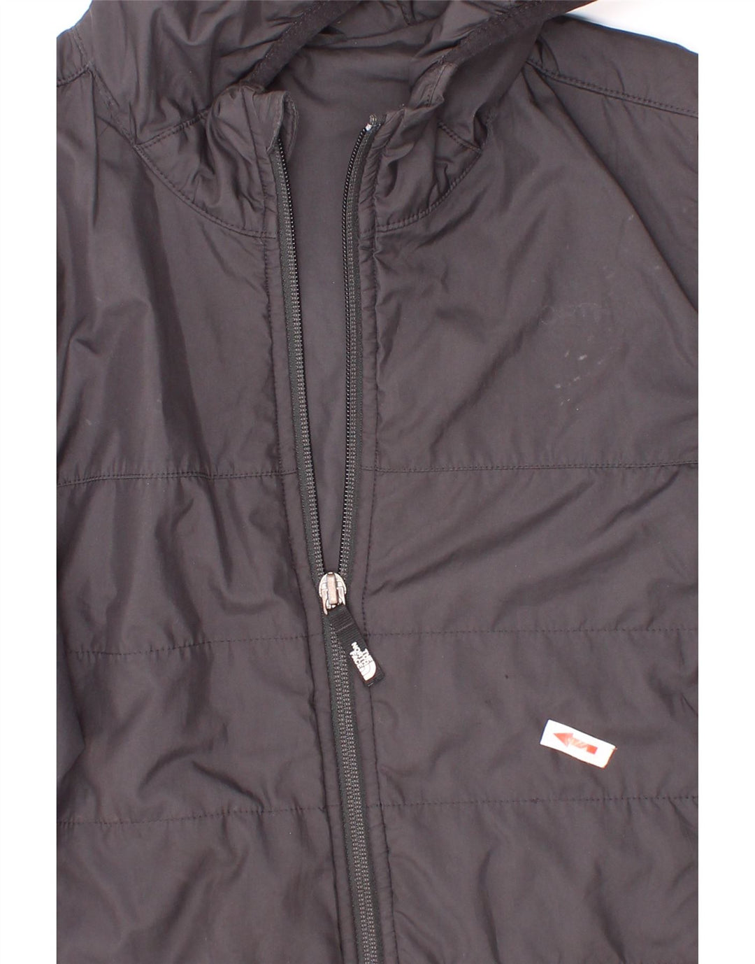 The North Face Wattierte Jacke mit grafischer Kapuze für Jungen, 7–8 Jahre, Größe S, Schwarz
