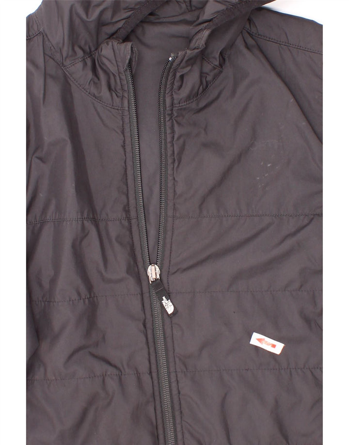 The North Face Wattierte Jacke mit grafischer Kapuze für Jungen, 7–8 Jahre, Größe S, Schwarz
