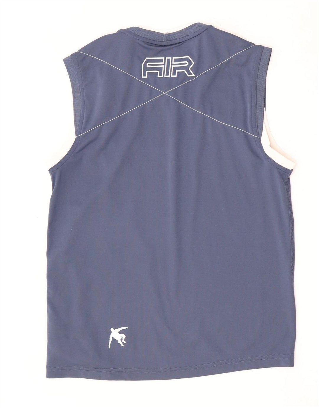 Nike Mens Graphic Vest Top UK 36/38 Small Blaues geometrisches Polyester