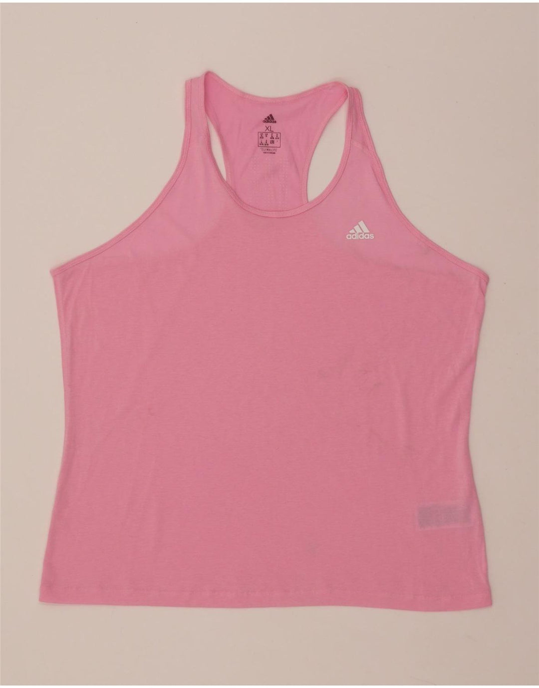 ADIDAS Damen Climalite Weste Top UK 20/22 XL Rosa Polyester
